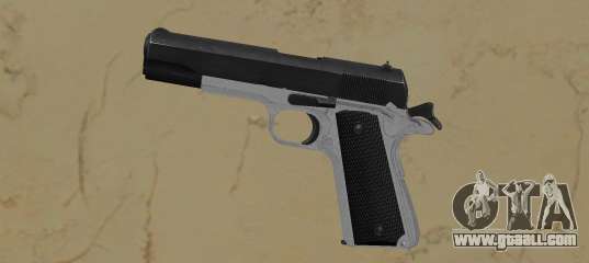 1911 2 tone silver lower black slide for GTA Vice City