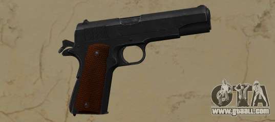 1911 black with wood grips for GTA Vice City