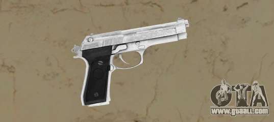 Beretta Stainless Steel with black grips for GTA Vice City