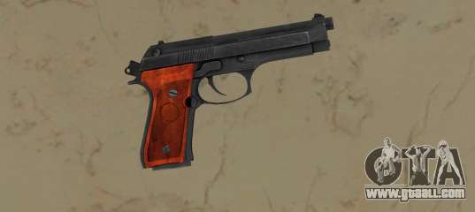 Beretta Black with wood grips for GTA Vice City
