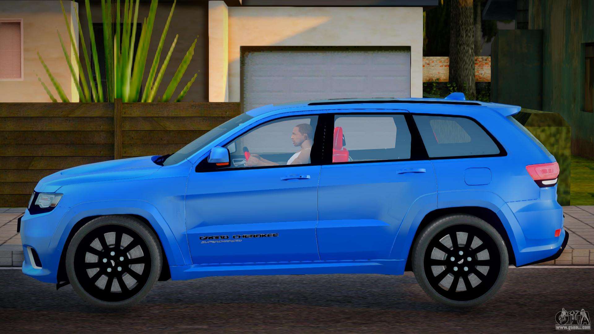 Jeep Grand Cherokee Blue for GTA San Andreas