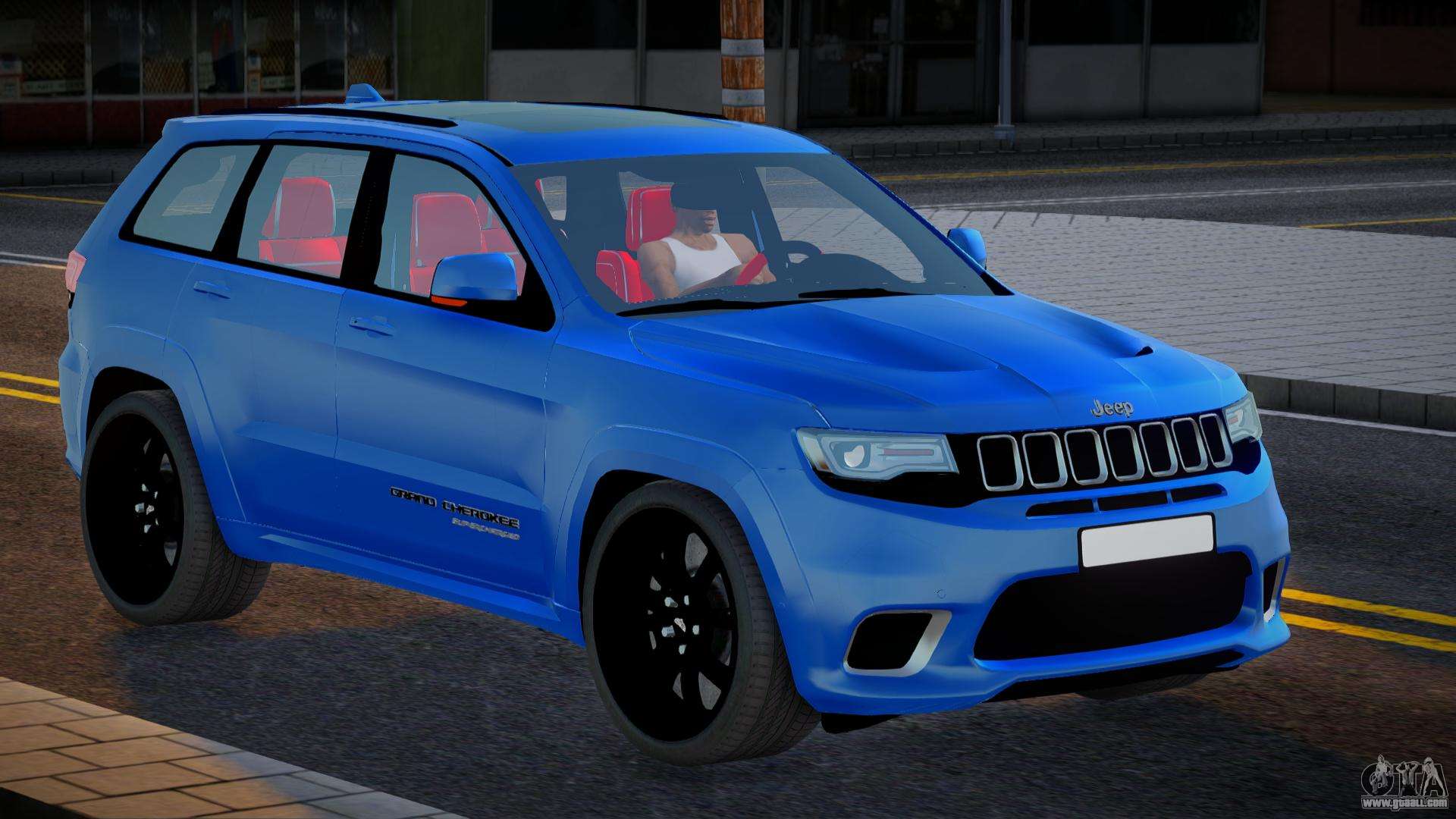 Jeep Grand Cherokee Blue for GTA San Andreas