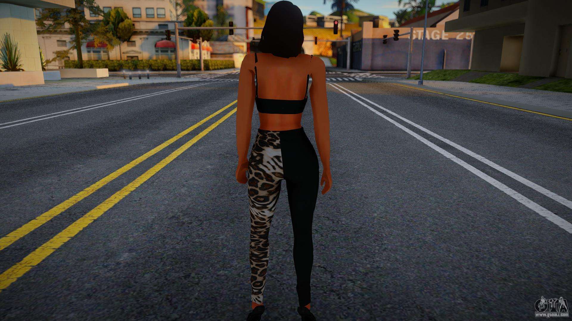 Sexy Brunette Girl V2 For Gta San Andreas 1102