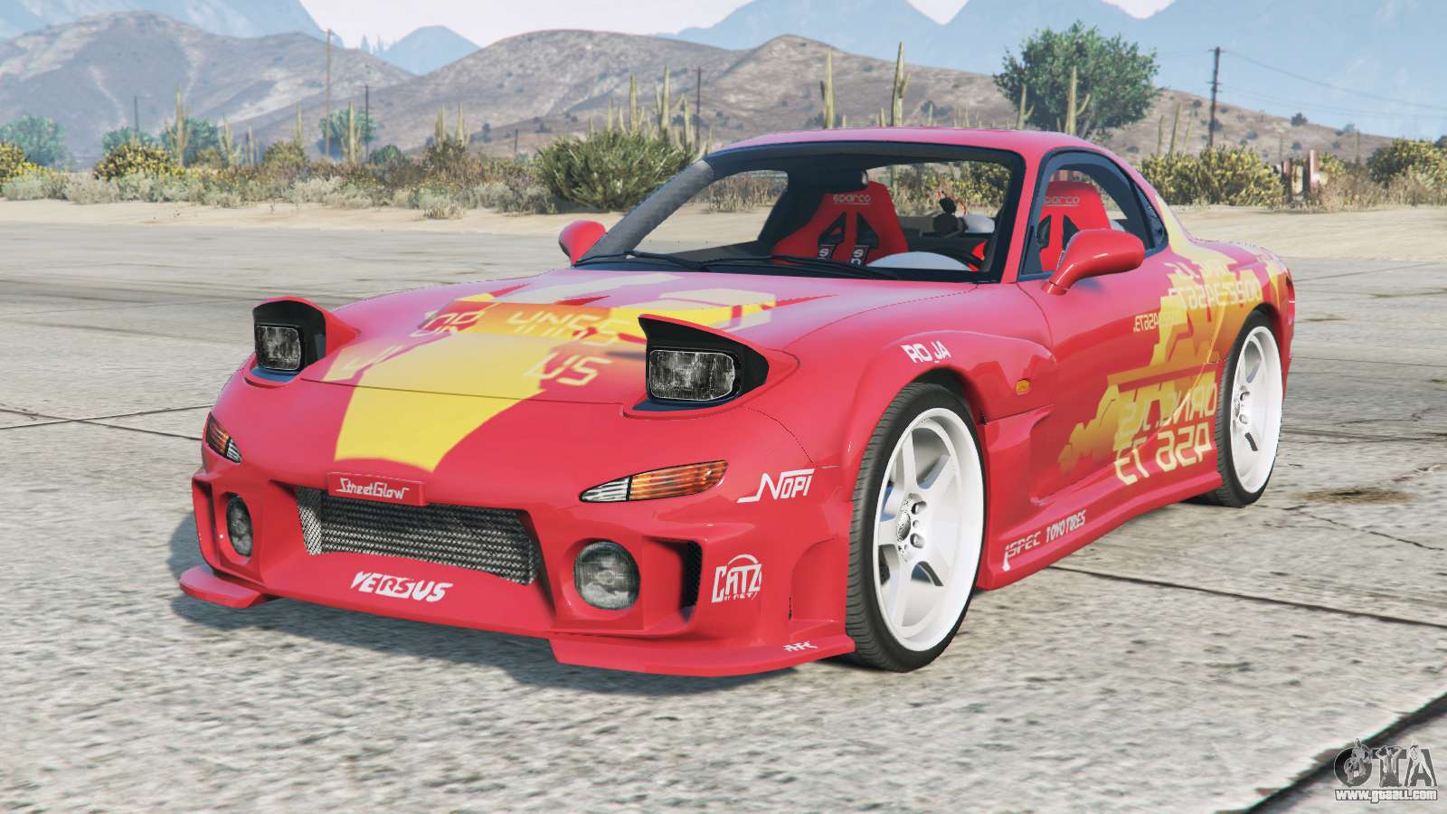 Mazda RX7 C-West [Add-On / Replace, Livery