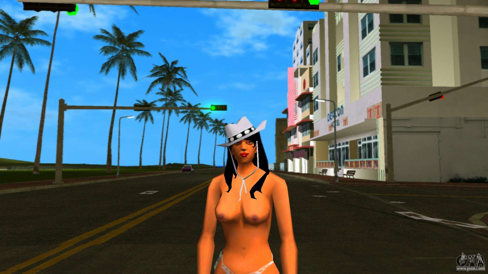 Stripper Girl Topless for GTA Vice City