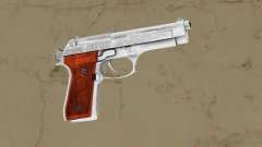 Beretta stainless steel with wood grips for GTA Vice City