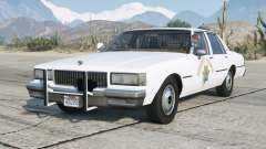 Chevrolet Caprice California Highway Patrol 1990 White Smoke for GTA 5