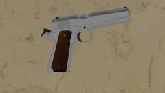 1911 silver with wood grips for GTA Vice City