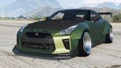 Nissan GT-R Wide Body (R35) Green Pea for GTA 5