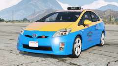 Toyota Prius Taxi (ZVW30) Vivid Cerulean for GTA 5