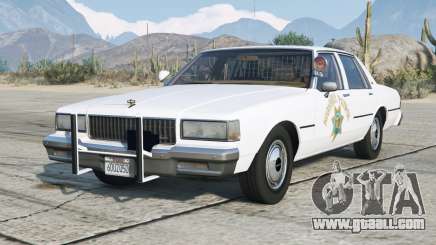 Chevrolet Caprice California Highway Patrol 1990 White Smoke for GTA 5