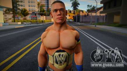 John Cena Blue Wristband and WWE Belt for GTA San Andreas