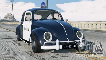 Volkswagen Beetle Policia 1962 for GTA 5