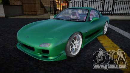 Mazda RX-7 Green for GTA San Andreas