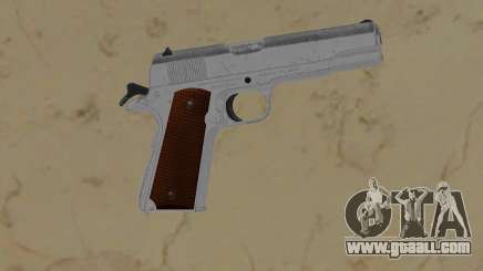 1911 silver with wood grips for GTA Vice City