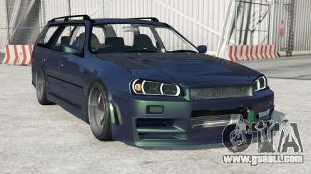 Nissan Stagea with R34 face swap for GTA 5