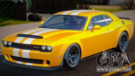 Dodge Challenger Yellow for GTA San Andreas