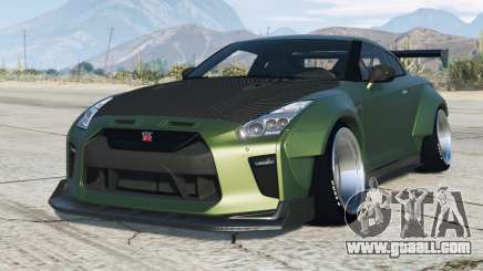 Nissan GT-R Wide Body (R35) Green Pea for GTA 5