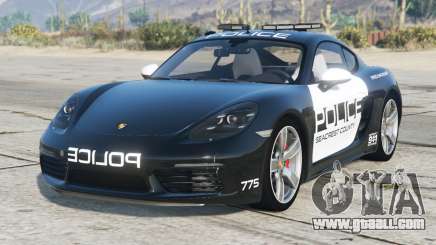 Porsche 718 Cayman S Seacrest County Police for GTA 5