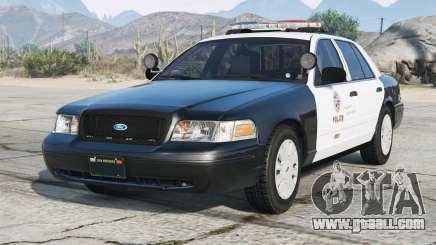 Ford Crown Victoria LAPD Eerie Black for GTA 5