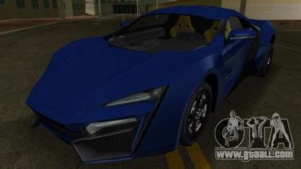 W Motors Lykan Hypersport Black Revel for GTA Vice City
