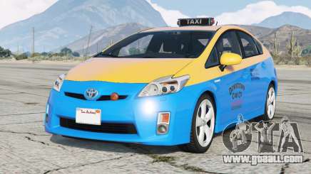 Toyota Prius Taxi (ZVW30) Vivid Cerulean for GTA 5