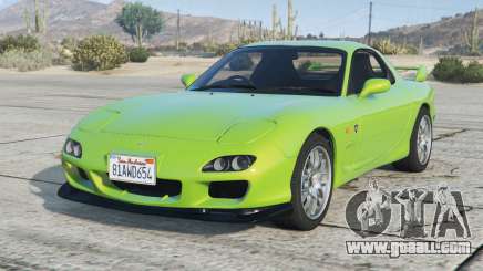 Mazda RX-7 Android Green for GTA 5