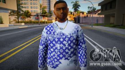 Skin white outfit man for GTA San Andreas