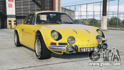 Alpine A110 1600S 1970 for GTA 5