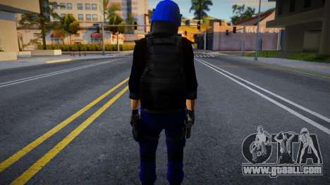Casco Azul Policia Paraguay V1 for GTA San Andreas