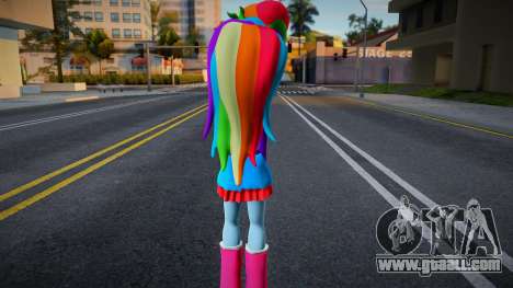 Rainbow dash Party Dress for GTA San Andreas