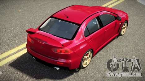 Mitsubishi Lancer Evolution X ZR V1.1 for GTA 4