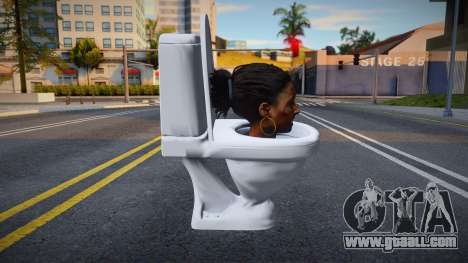 Skin De Skibidi Toilet Cabeza De Rochelle Left 4 for GTA San Andreas
