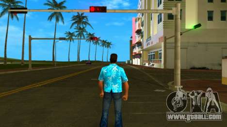 Tommy Skin Blue Trees for GTA Vice City