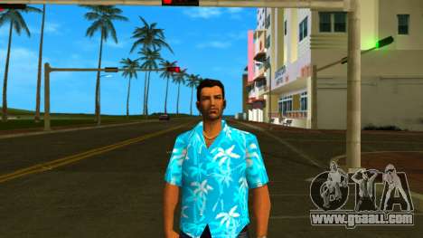 Tommy Skin Blue Trees for GTA Vice City