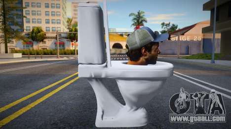 Skin De Skibidi Toilet Cabeza De Ellis Left 4 De for GTA San Andreas
