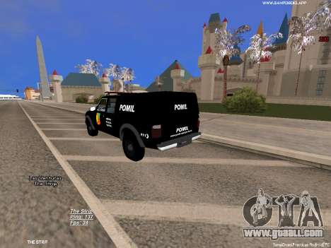 Ford Ranger 2008 Colombian Military Police for GTA San Andreas