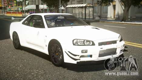 Nissan Skyline R34 GT-R SC V1.1 for GTA 4