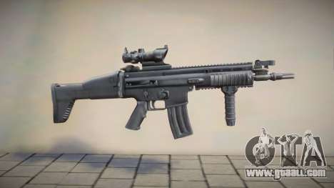 FN SCAR-L (Acog) Black for GTA San Andreas