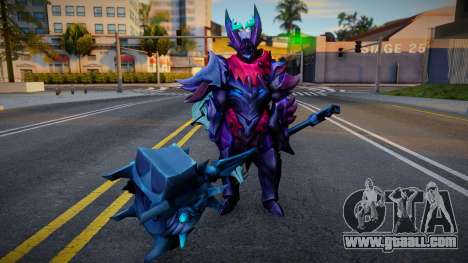 Skin Dragon Knight De Mordekaiser Con Armas for GTA San Andreas