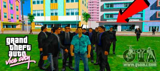 Bodyguards in Black Suits for GTA Vice City