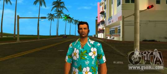 Tommy Skin Flowers for GTA Vice City