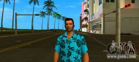 Tommy Skin Blue Pinneaples for GTA Vice City