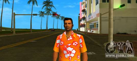 Tommy Skin Funky Orange for GTA Vice City