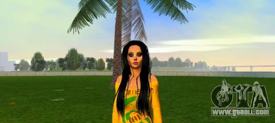 Girl Yellow outfit for GTA Vice City