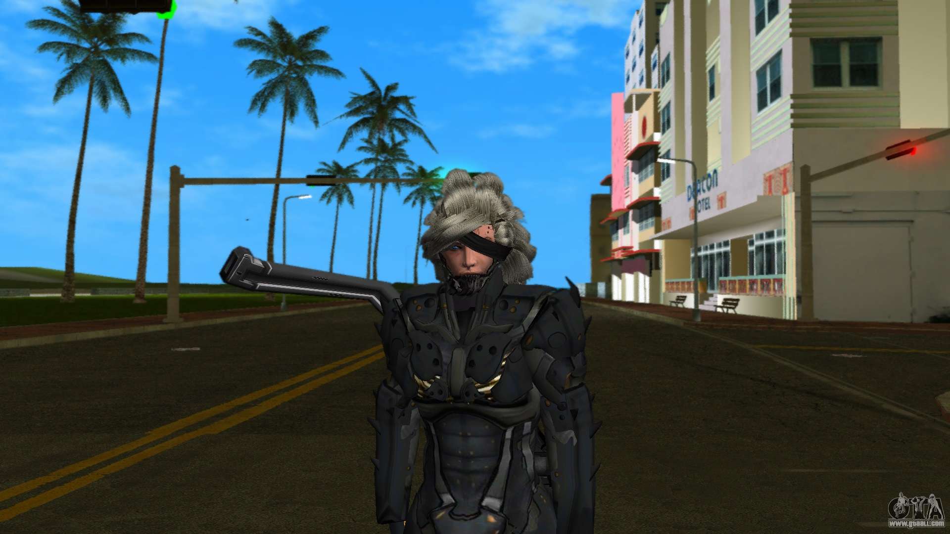 Metal Gear Rising Raiden Render for GTA Vice City