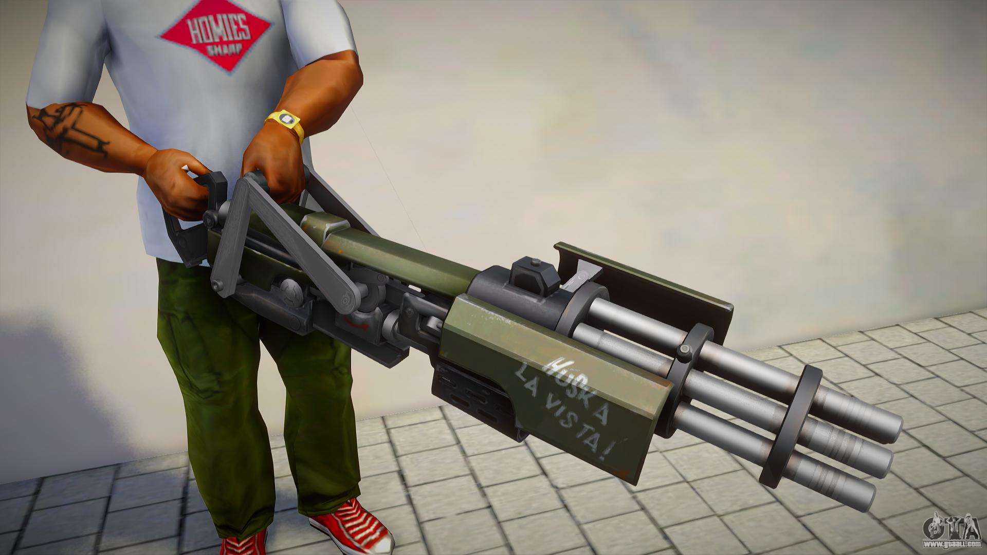 GTA San Andreas Jetpack with Miniguns v1.2 Mod 