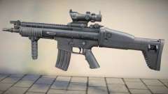 FN SCAR-L (Acog) Black for GTA San Andreas