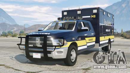 Ram 3500 Mega Cab Ambulance Blue Whale for GTA 5