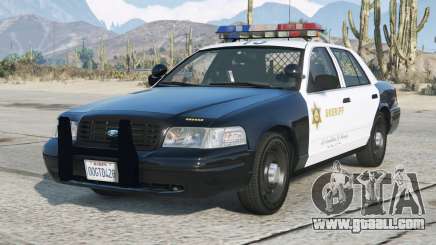 Ford Crown Victoria Sheriff Raisin Black for GTA 5